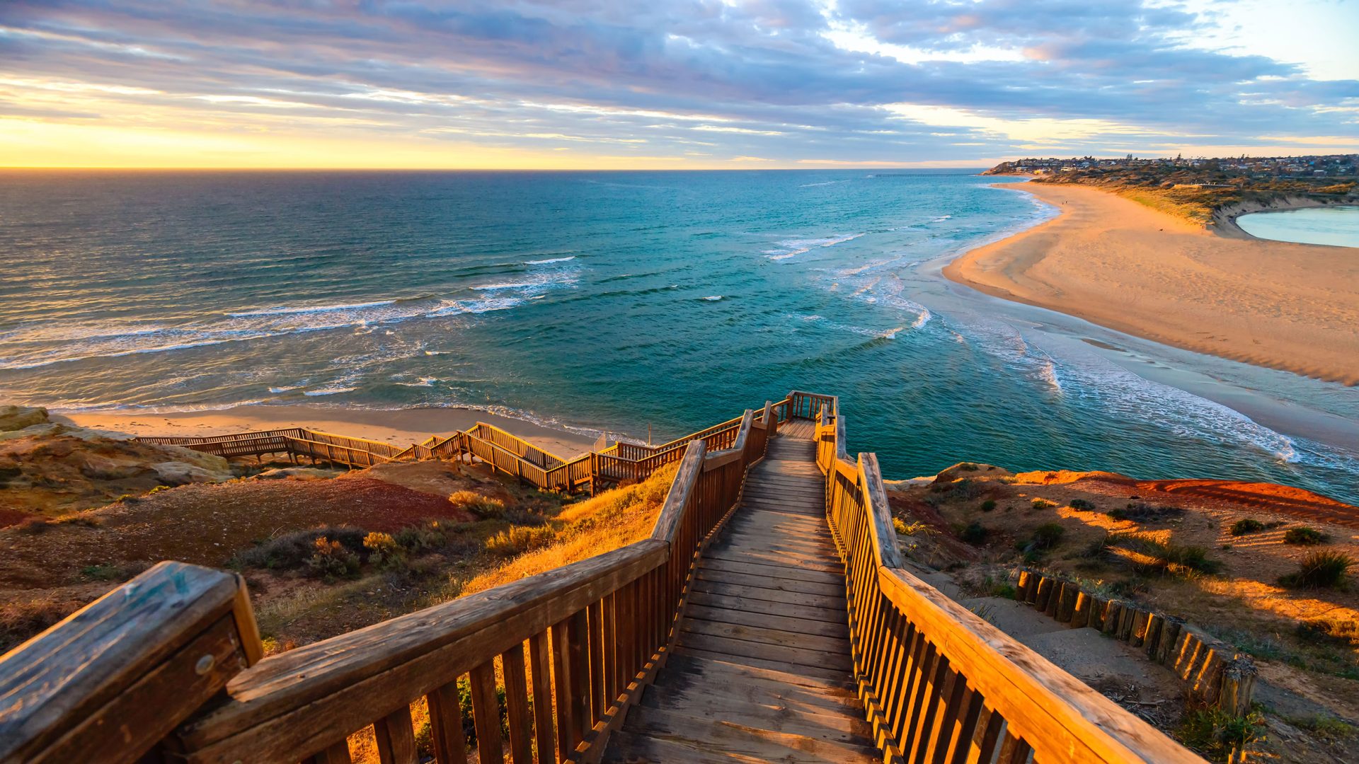 scouts-recycling-beach-view-stairs